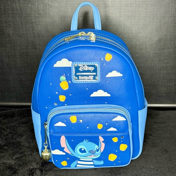 Loungefly Disney Lilo and Stitch Lanterns Mini Backpack Exclusive - Picture 2 of 8
